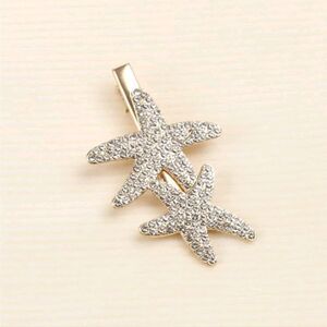 Starfish Rhinestone Hair Clip